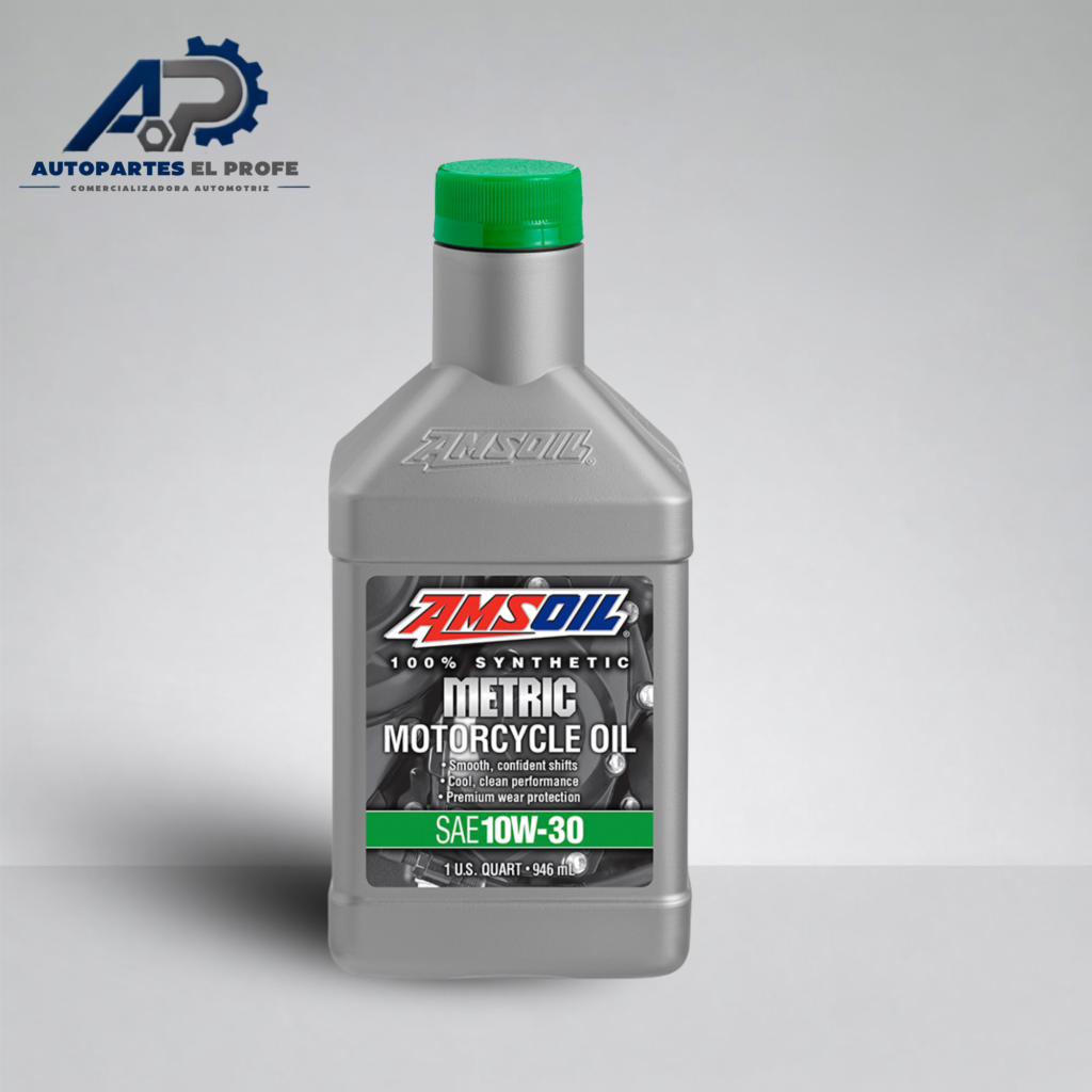 ACEITE AMSOIL 100% SINTETICO PARA MOTO SAE 10W-30 METRIC