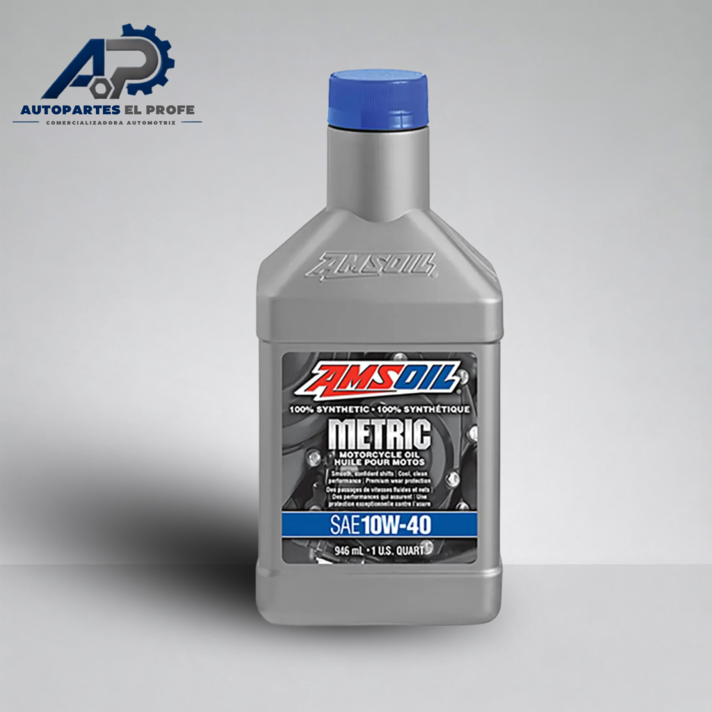 ACEITE AMSOIL FULL SINTETICO PARA MOTO SAE 10W-40 METRIC