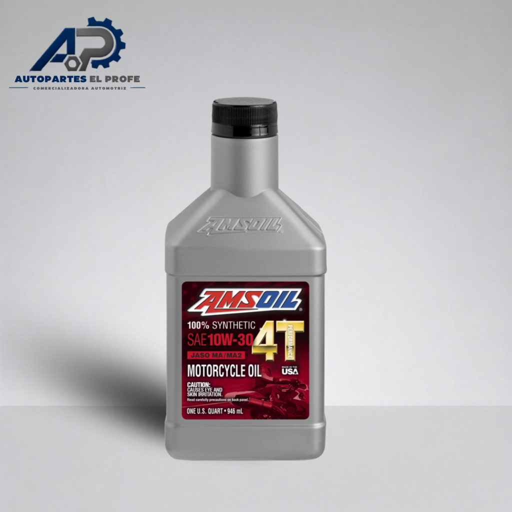 ACEITE AMSOIL 100% SINTETICO PARA MOTO SAE 10W-30 4T PERFORMANCE